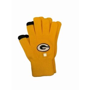 Green Bay Packers Chevrolet Chevy 17 2024 SGA Yellow Knit Gloves NFL NEW Texting